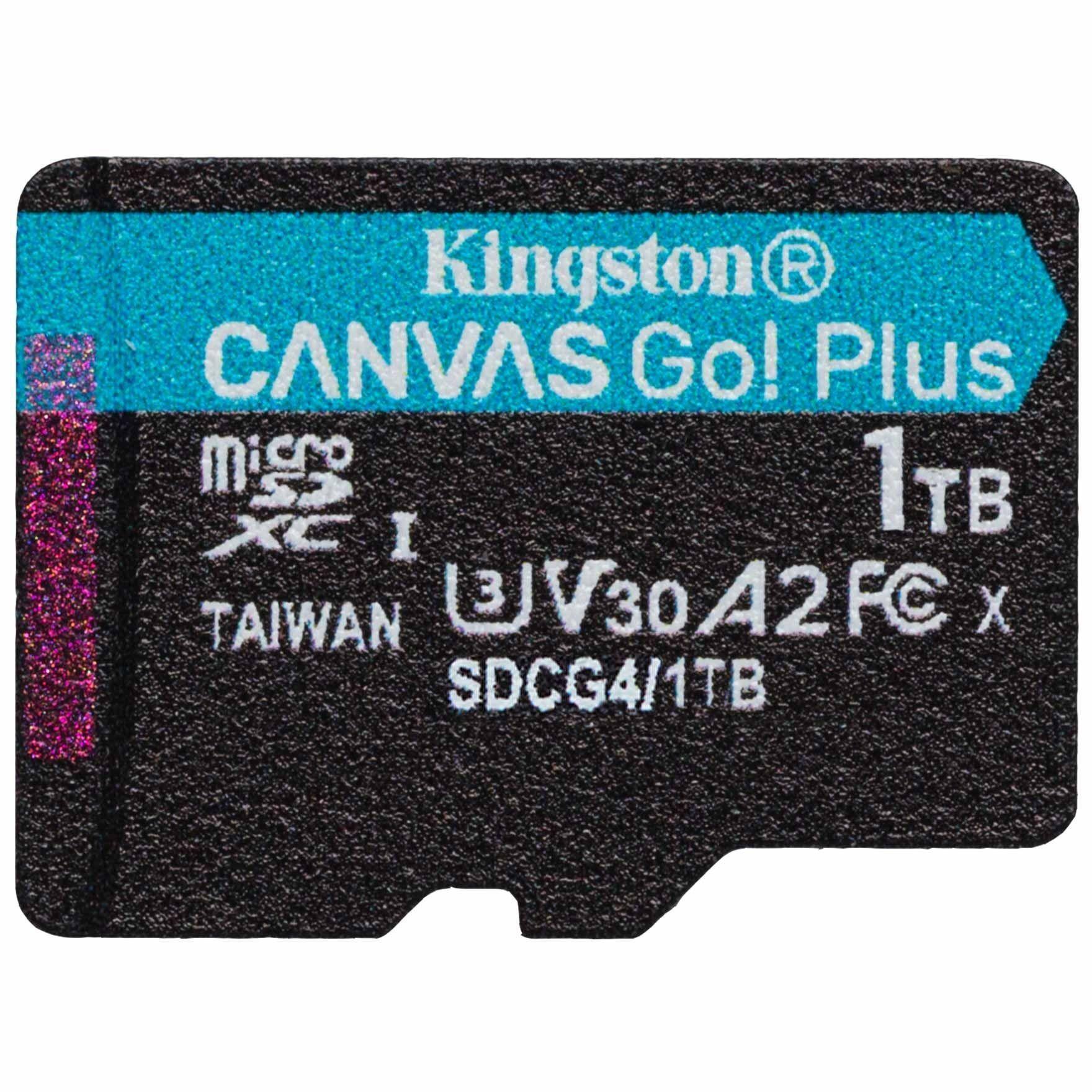 Карта памяти Kingston microSD 1TB C10 UHS-I U3 A2 V30 R200/W160MB/s (SDCG4/1TBSP) фото 1