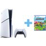 Ігрова консоль PlayStation 5 Slim (Fortnite Cobalt Star Bundle) + гра Minecraft