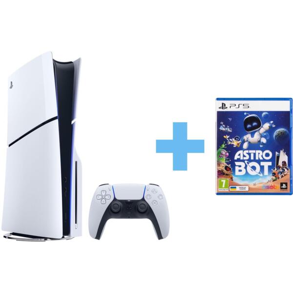 

Игровая консоль PlayStation 5 Slim (Fortnite Cobalt Star Bundle) + ASTRO BOT