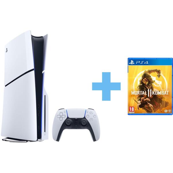 

Игровая консоль PlayStation 5 Slim (Fortnite Cobalt Star Bundle) + Mortal Kombat 11