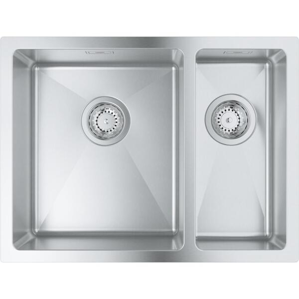 Мойка кухонная Grohe K700U, прямоуг., без крыла, 595х450х200мм, чаша - 2, врезная, нерж. сталь