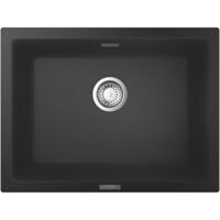 Мийка кухонна Grohe K700U кварц. композит, прямокут., без крила, 610х460х210мм, чаша - 1, врізна, чорний граніт