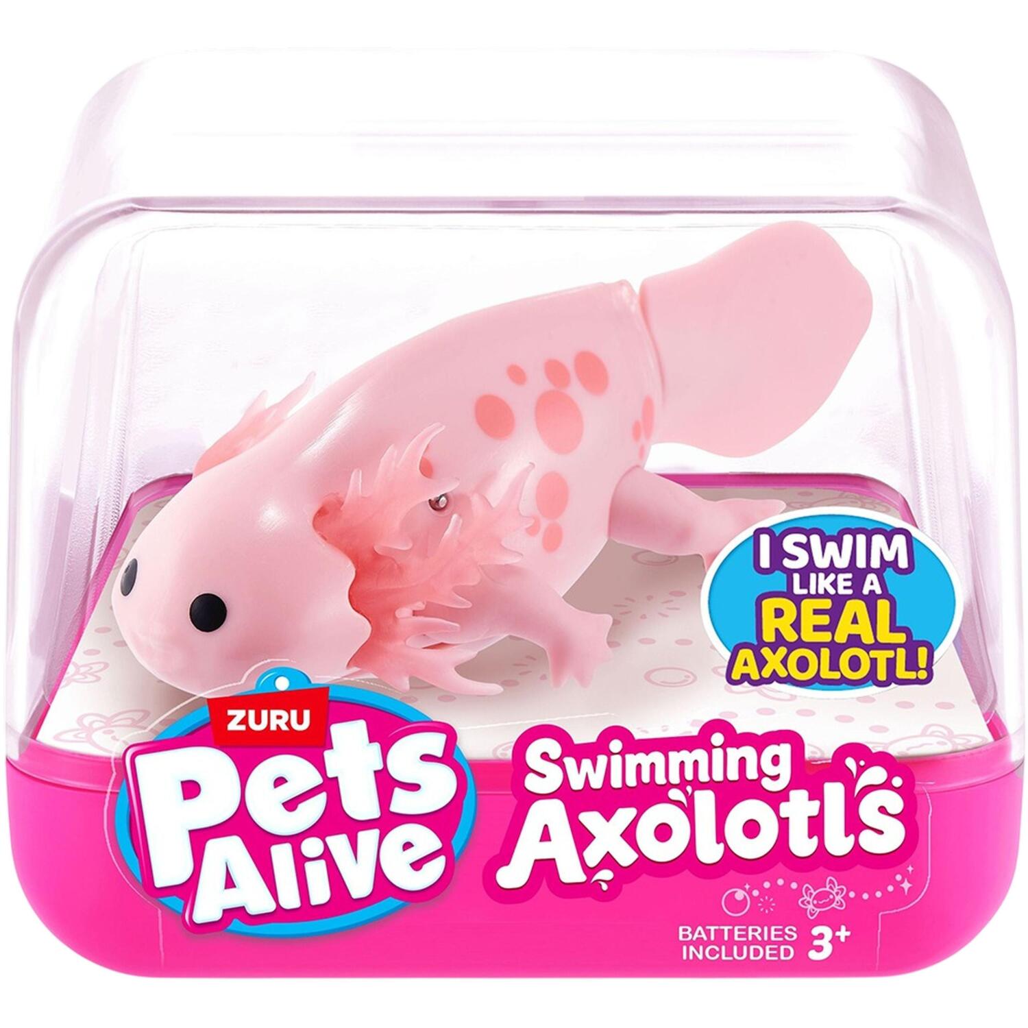 Интерактивная игрушка Pets Alive S1 Аксолотль (розовый) (9556A) фото