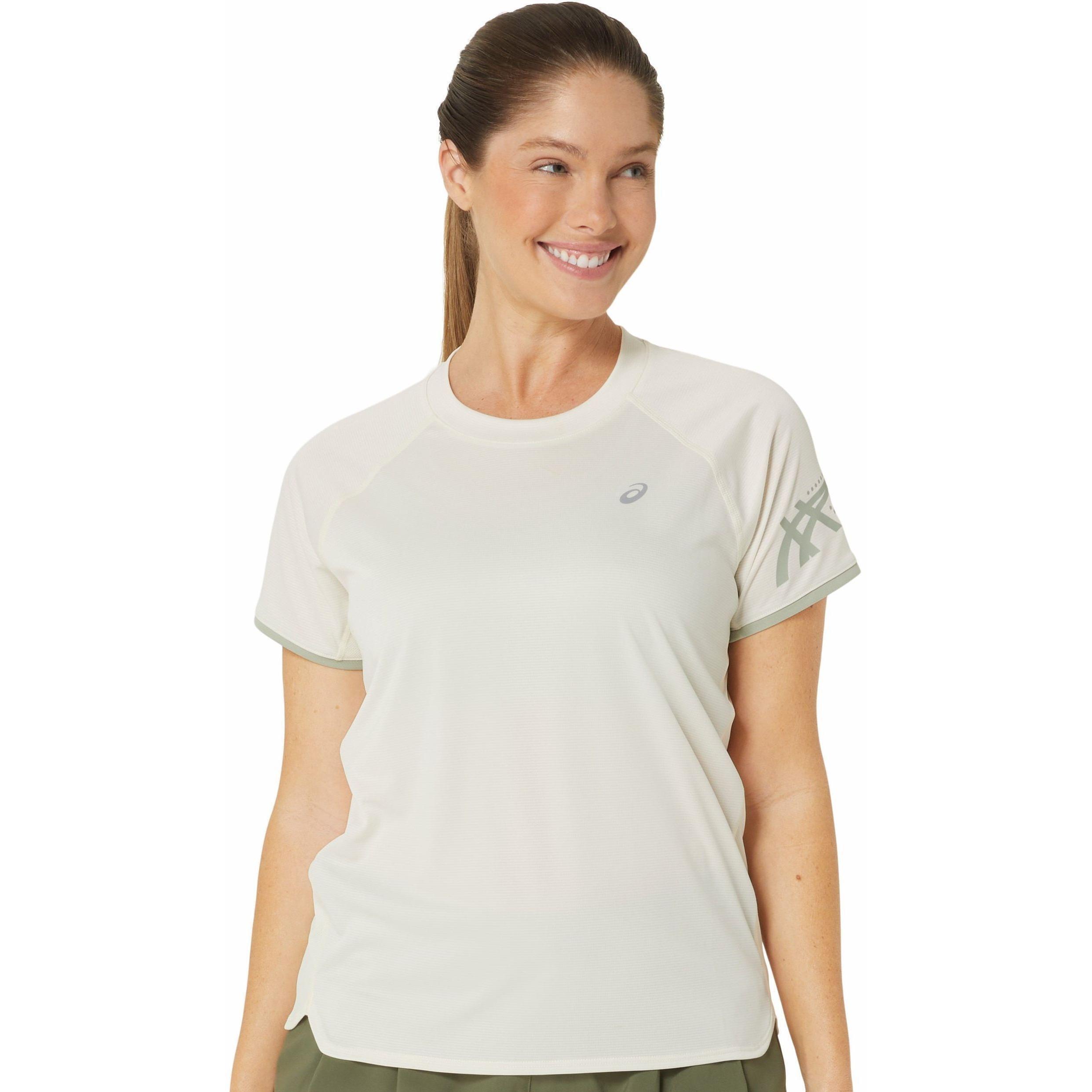 Женская футболка Asics Icon Ss Top 2012C741-200 S бежевая фото 1