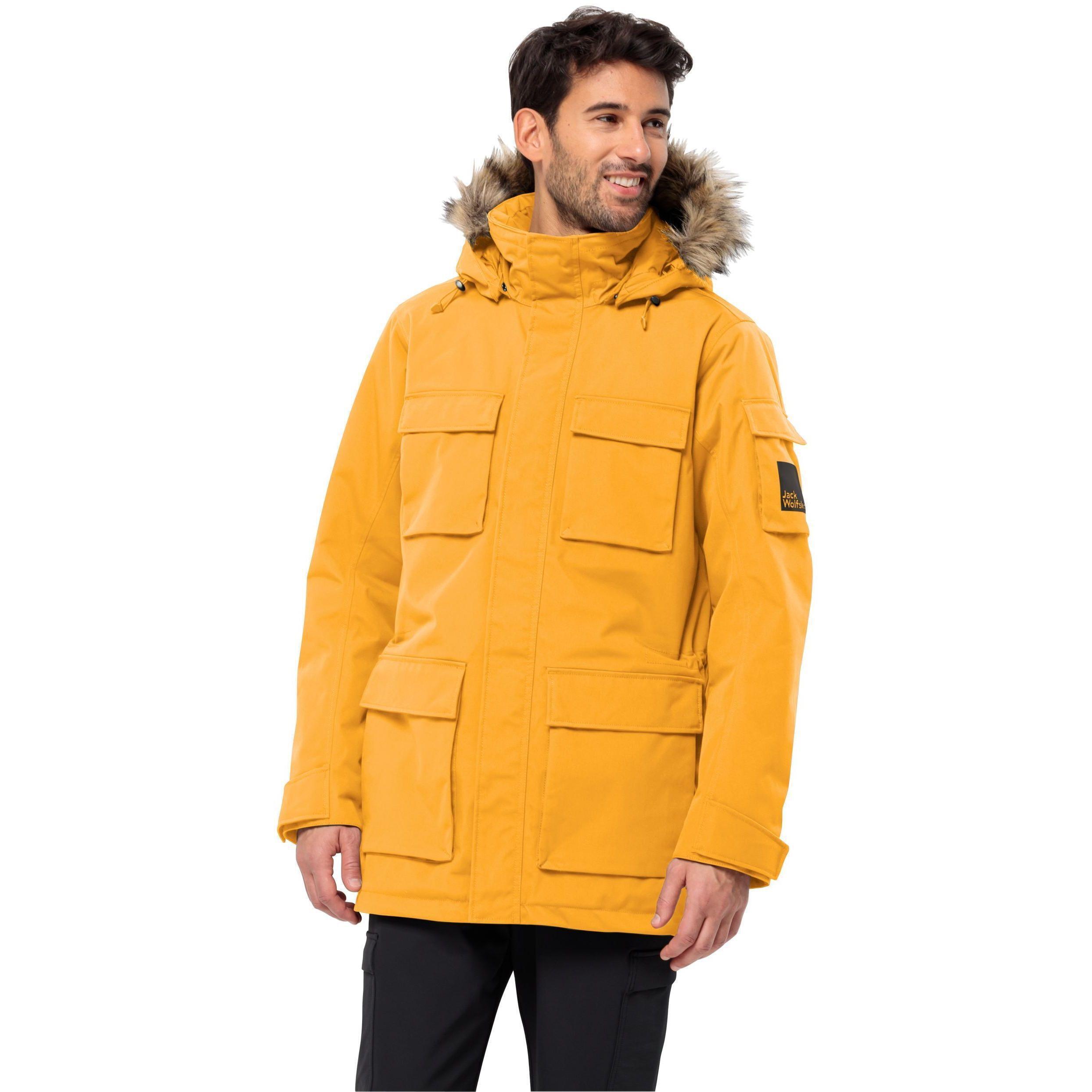 Парка мужская Jack Wolfskin Glacier Canyon Parka 1107674_M0042 58 XXL горчичная фото 1