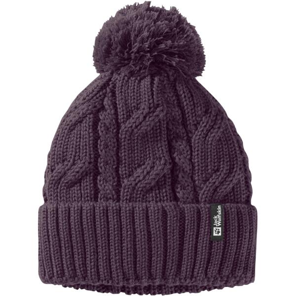 

Шапка Jack Wolfskin Pompom Beanie 1905092_I0081 OS темно-фиолетовая