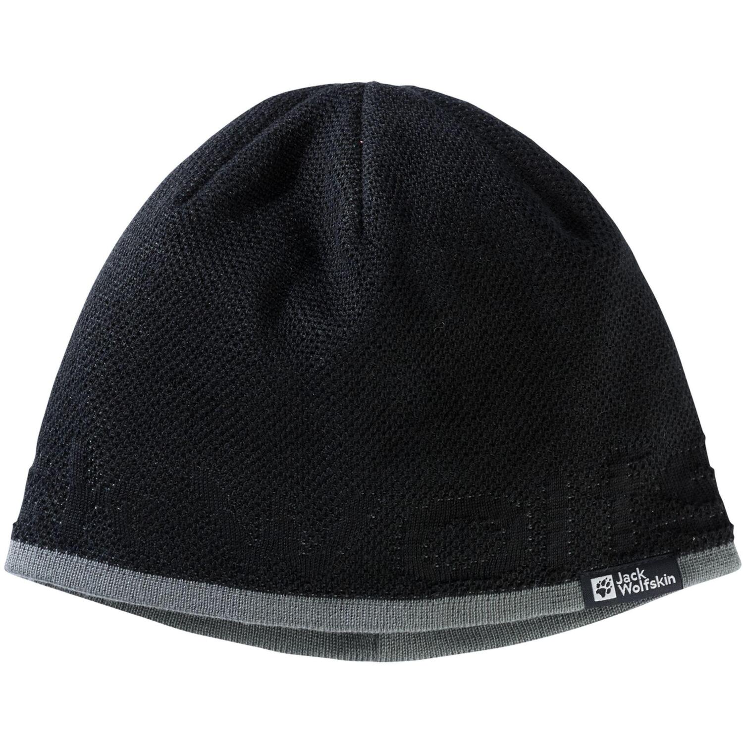Шапка Jack Wolfskin Brand Beanie 1911801_6000 OS черн фото 