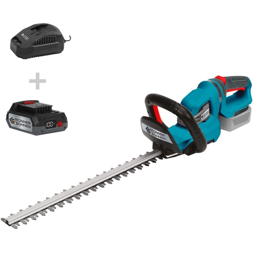 Кусторез аккумуляторный Konner&Sohnen KS HT-20V 20В, АКБ 1х2Ач (KSHT-20VSET) фото 1