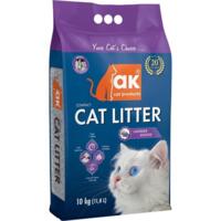 Наполнитель для кошачьего туалета Akcat Compact Cat Litter бентонитовый запах лаванды 10кг/11,8л