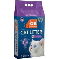 Наполнитель для кошачьего туалета Akcat Compact Cat Litter бентонитовый запах лаванды 5кг/5,9л