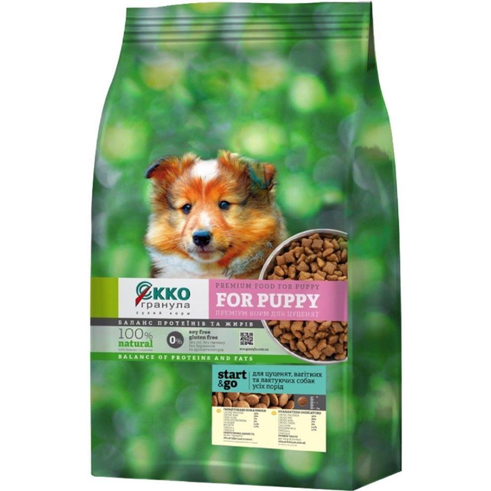 Сухой корм для щенков Экко-Гранула start&go 10кг фото 