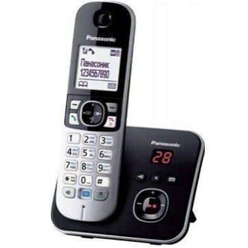 Акція на Телефон Dect Panasonic KX-TG6821UAB Black від MOYO