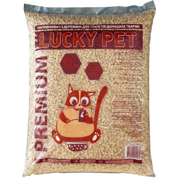 

Наполнитель для кошачьего туалета Lucky Pet из дерева премиум 12кг/1л.