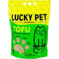 Наполнитель для кошачьего туалета Lucky Pet из тофа гипоаллергенный 2,6кг/6л.