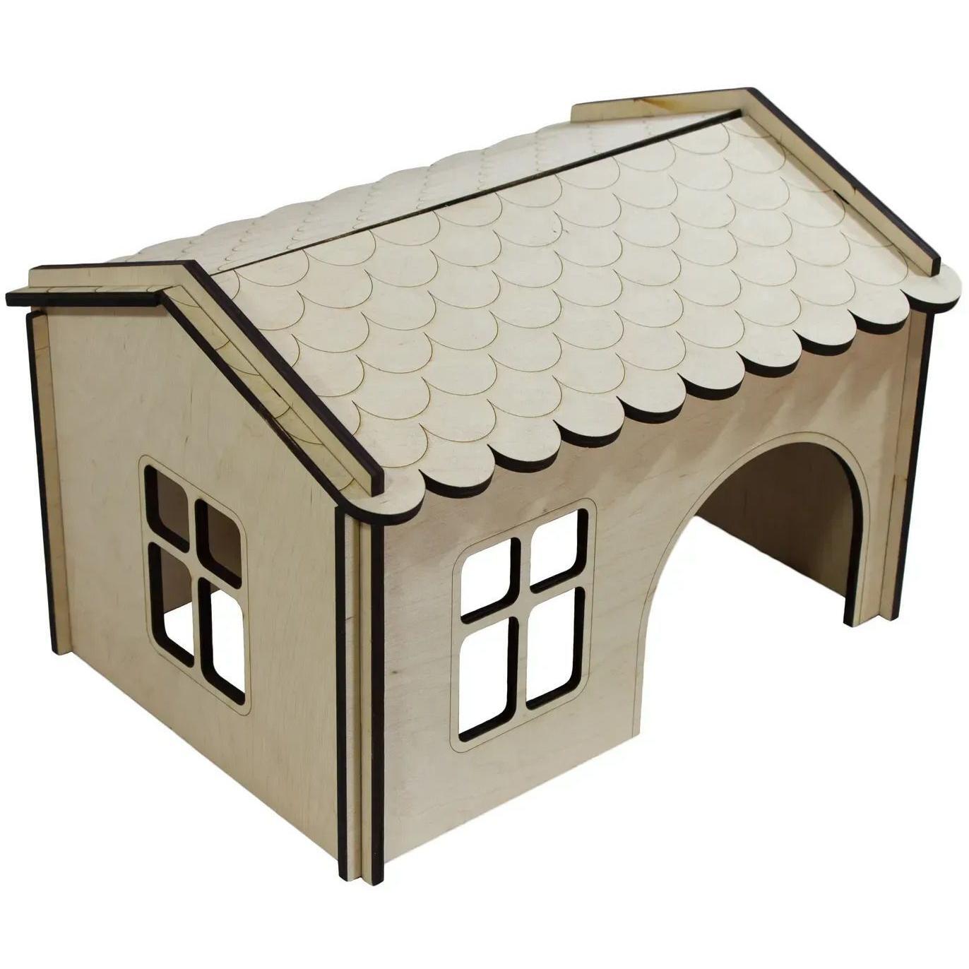 Будинок для гризунів Lucky Pet №111 34x24x22см для морських свинок, кроликів та шиншилфото1