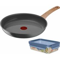 Сковорода Tefal Renew+контейнер Tefal Master Seal Eco, 26см, 0.8л, серый (C4250543)