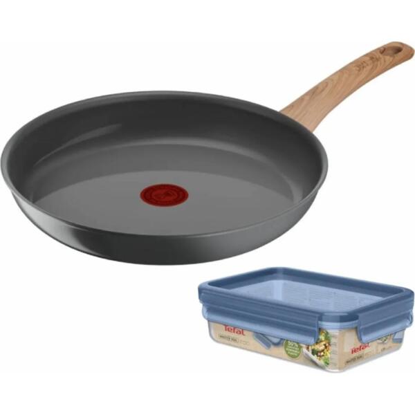 

Сковорода Tefal Renew+контейнер Tefal Master Seal Eco, 26см, 0.8л, серый (C4250543)