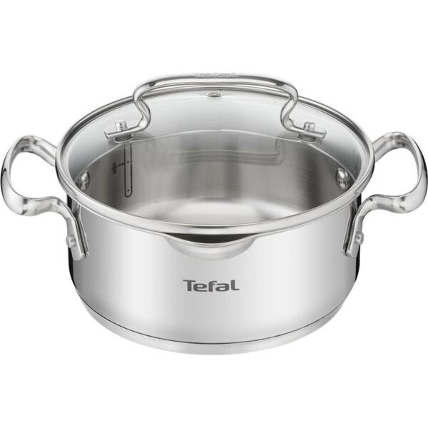 

Кастрюля Tefal DUETTO+, 2л, с крышкой, нержавеющая сталь, стекло (G7194356)