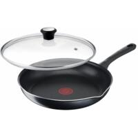 Сковорода с крышкой Tefal Day by Day, 28см, черный (B5580623UA)