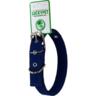 Ошейник для собак Lucky Pet 2,5*31-40см брезентовый двойной с кожей синий