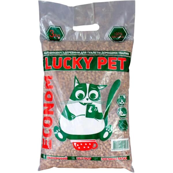 

Наполнитель для кошачьего туалета Lucky Pet из древесины эконом 3кг/5л.