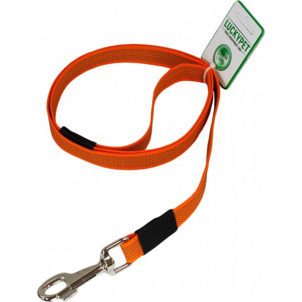

Поводок для собак Lucky Pet 2*200см капроновый прорезиненный оранжевый