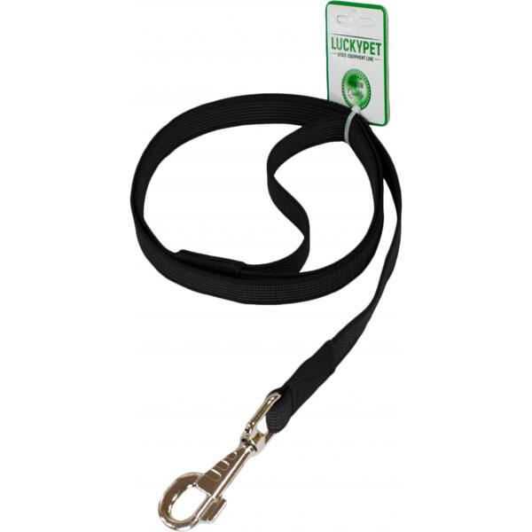 

Поводок для собак Lucky Pet 2*200см капроновый прорезиненный черный