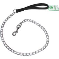 Поводок для собак Lucky Pet 4*110см металлический с прорезиненной ручкой