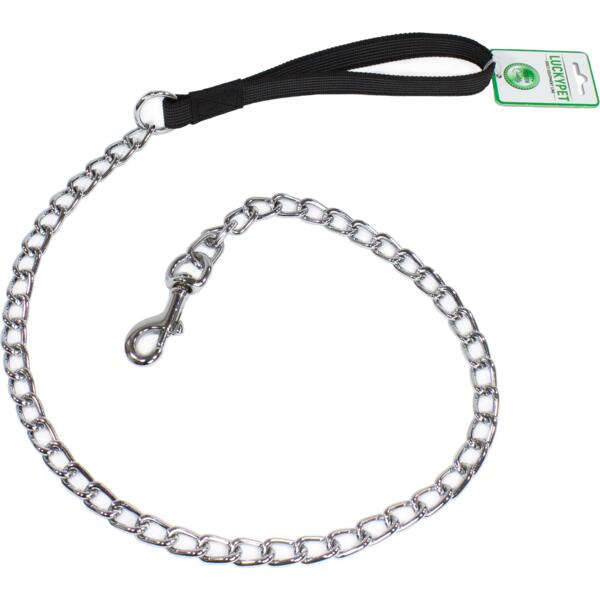 

Поводок для собак Lucky Pet 4*110см металлический с прорезиненной ручкой