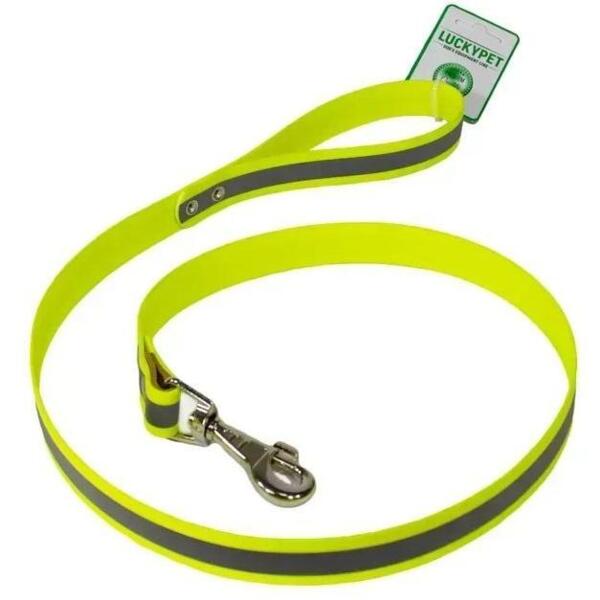

Поводок для собак Lucky Pet *2,5/120см с водонепроницаемой ленты светоотражающий лаймовый