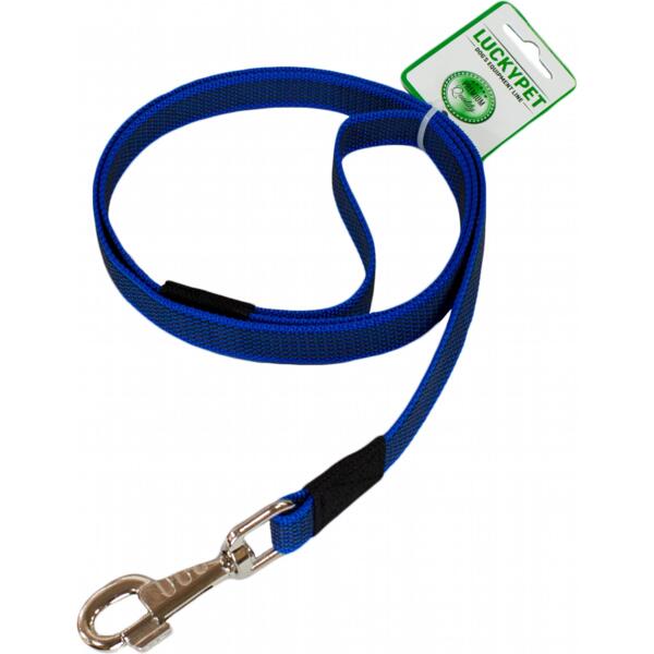 

Поводок для собак Lucky Pet 2*120см капроновый прорезиненный синий