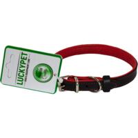 Ошейник для собак Lucky Pet 1,8*28-36см кожаный двойной черный