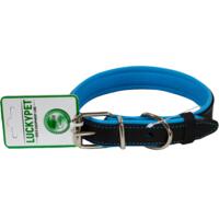 Ошейник для собак Lucky Pet 2,5*36-46см кожаный двойной черный