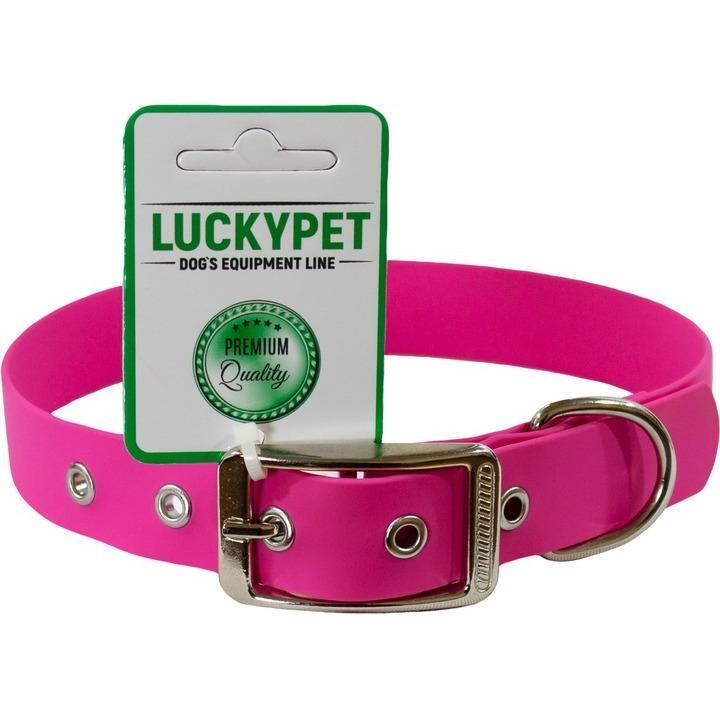 Ошейник для собак Lucky Pet 2,5*40-50см с водонепроницаемой ленты розовый фото 1