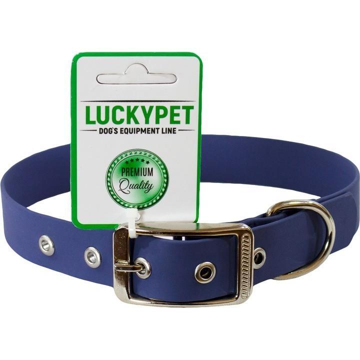 Ошейник для собак Lucky Pet 2,5*40-50см с водонепроницаемой ленты синий фото 1