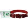 Ошейник для собак Lucky Pet 2,5*36-46см кожаный бордовый