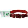 Ошейник для собак Lucky Pet 3*41-51см кожаный бордовый