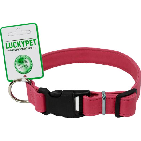 

Ошейник для собак Lucky Pet 2*30-40см кожаный двойной розовый