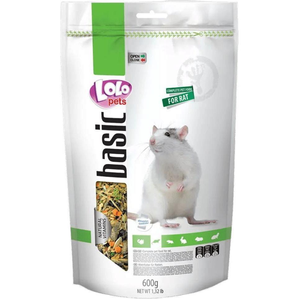 Сухой корм для декоративных крыс Lolopets Doypack полнорационный 600г (LO-70154) фото 