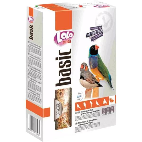 

Сухой корм для экзотических птиц Lolopets полнорационный 1кг (LO-72302)
