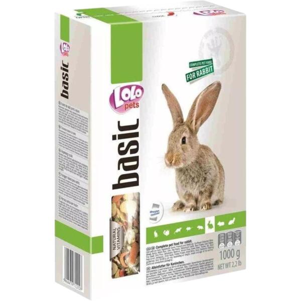 

Сухой корм для кролика Lolopets полнорационный 1кг (LO-71202)