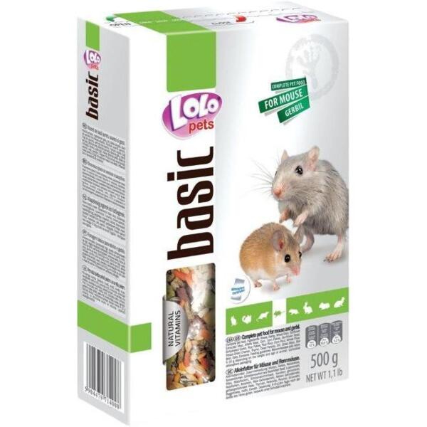 Сухой корм для мышей и песчанок Lolopets полнорационный 500г (LO-71400)