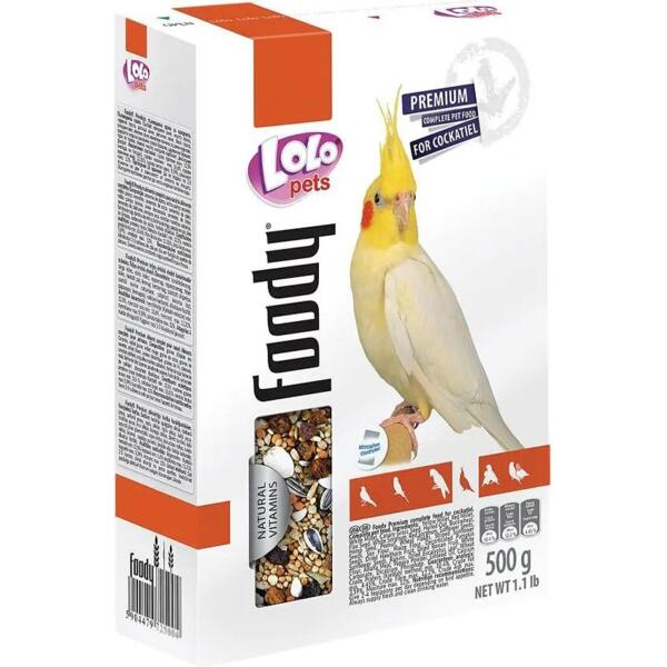 

Сухой корм для нимф Lolopets полнорационный 500г (LO-72200)