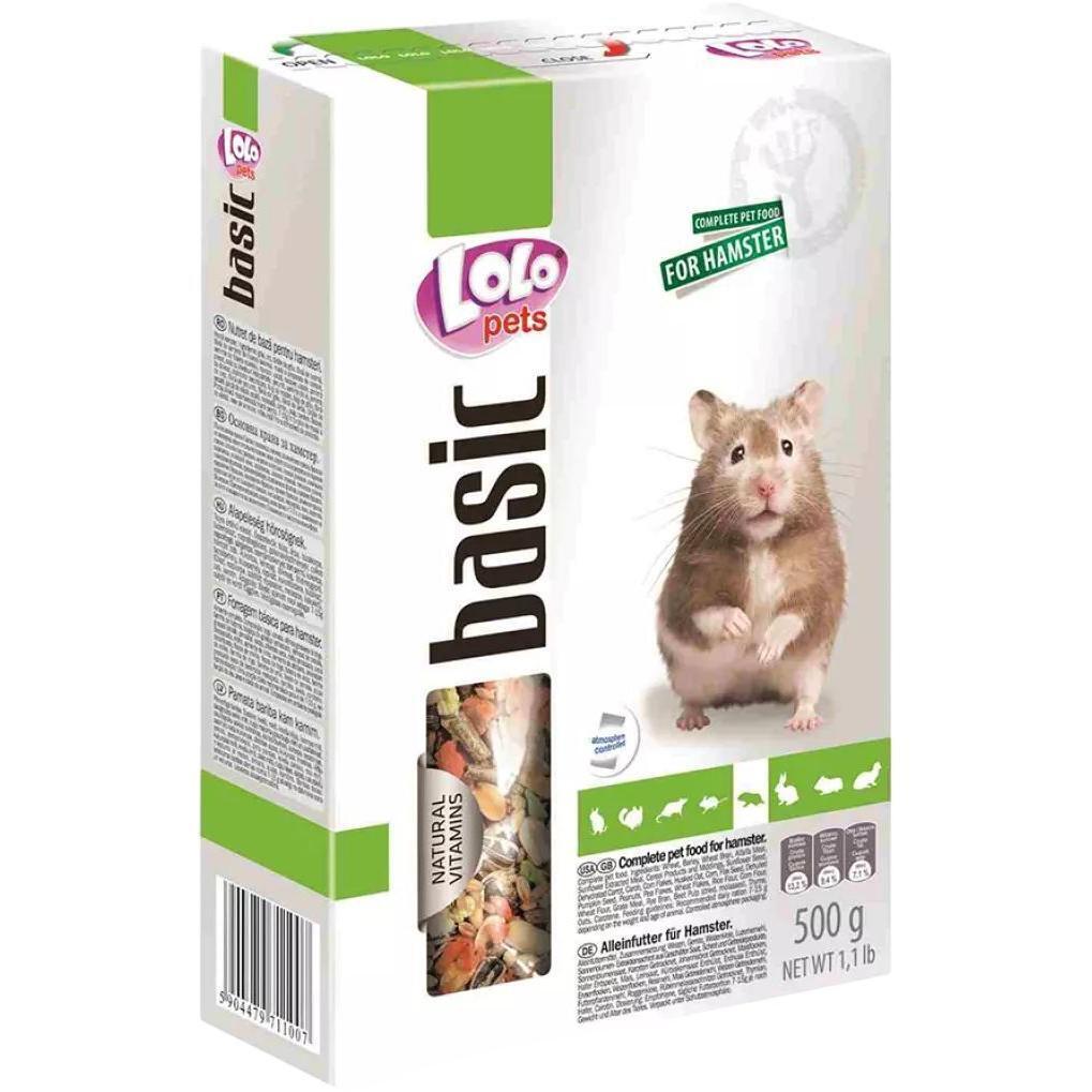 Сухой корм для хомяка Lolopets полнорационный 500г (LO-71100) фото 1