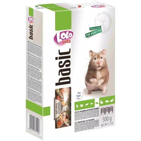 Сухой корм для хомяка Lolopets полнорационный 500г (LO-71100)