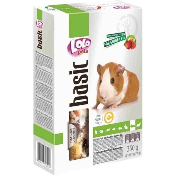 Сухой корм для морской свинки Lolopets полнорационный фруктовый 350г (LO-71301)