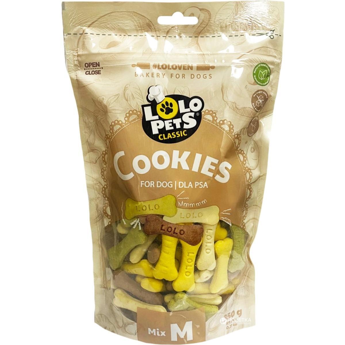 Лакомство для собак Lolopets косточки микс М 350г (LO-80801) фото 1