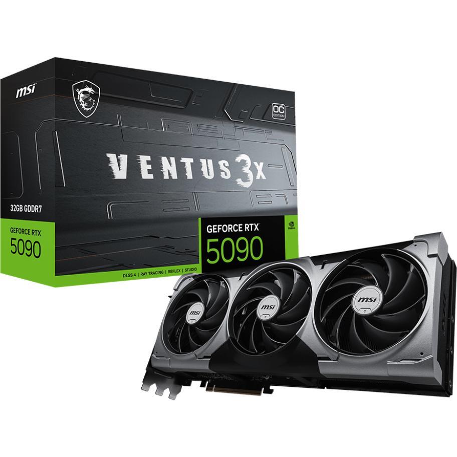 Видеокарта MSI GeForce RTX 5090 32GB GDDR7 VENTUS 3X OC (912-V530-061) фото 1