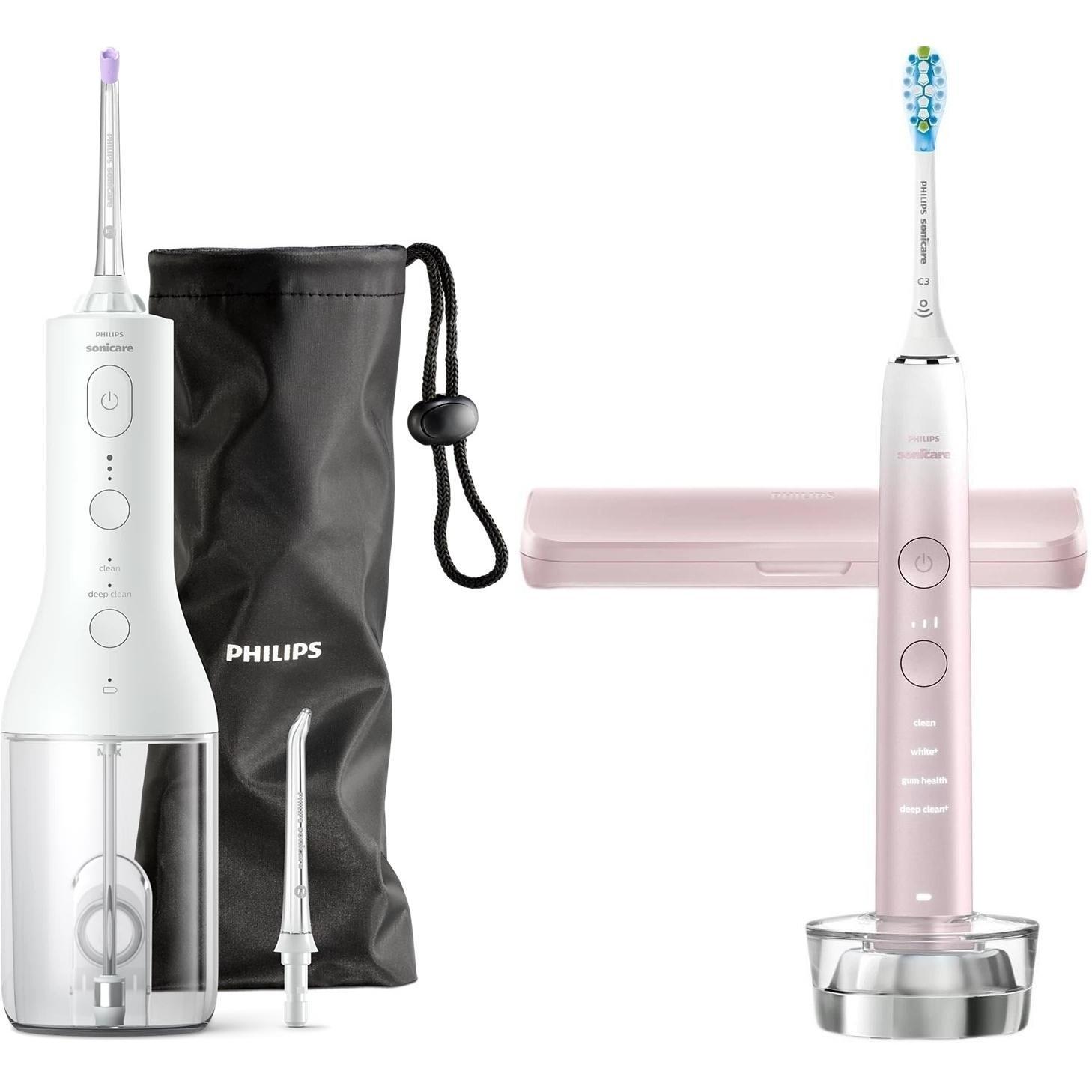 Электрическая зубная щетка Philips HX9911/84 + Ирригатор Philips HX3826/31 фото