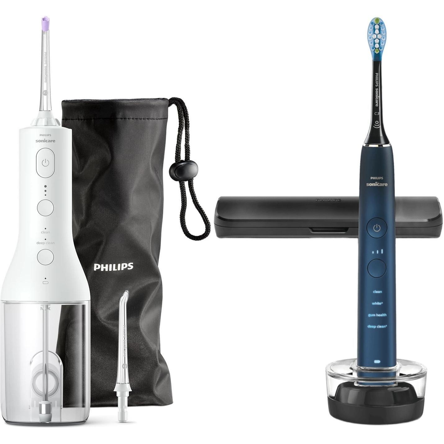 Электрическая зубная щетка Philips HX9911/88 + Ирригатор Philips HX3826/31 фото